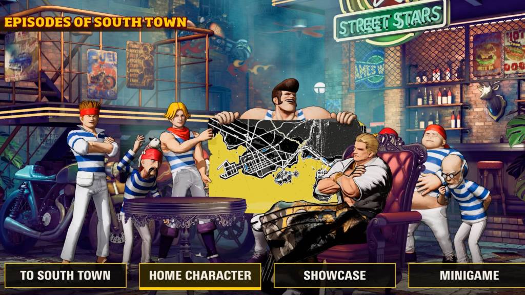 Fatal Fury City of the Wolves Episode of South Town menu