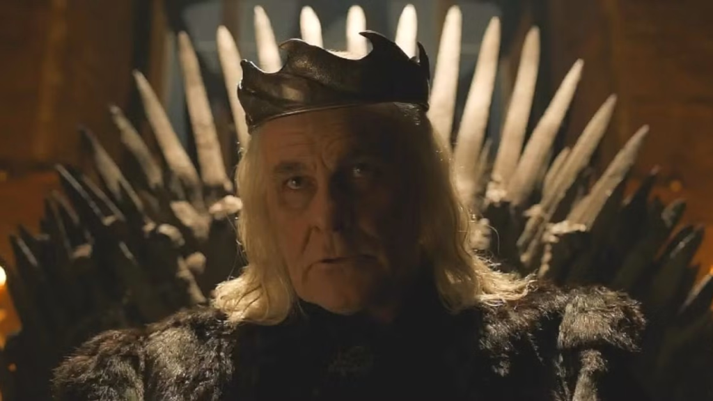 Aerys II Targaryen di Iron Throne dalam Game of Thrones