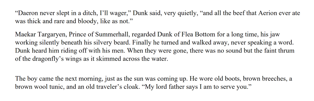 Maekar dan Dunk dalam A Knight of the Seven Kingdoms
