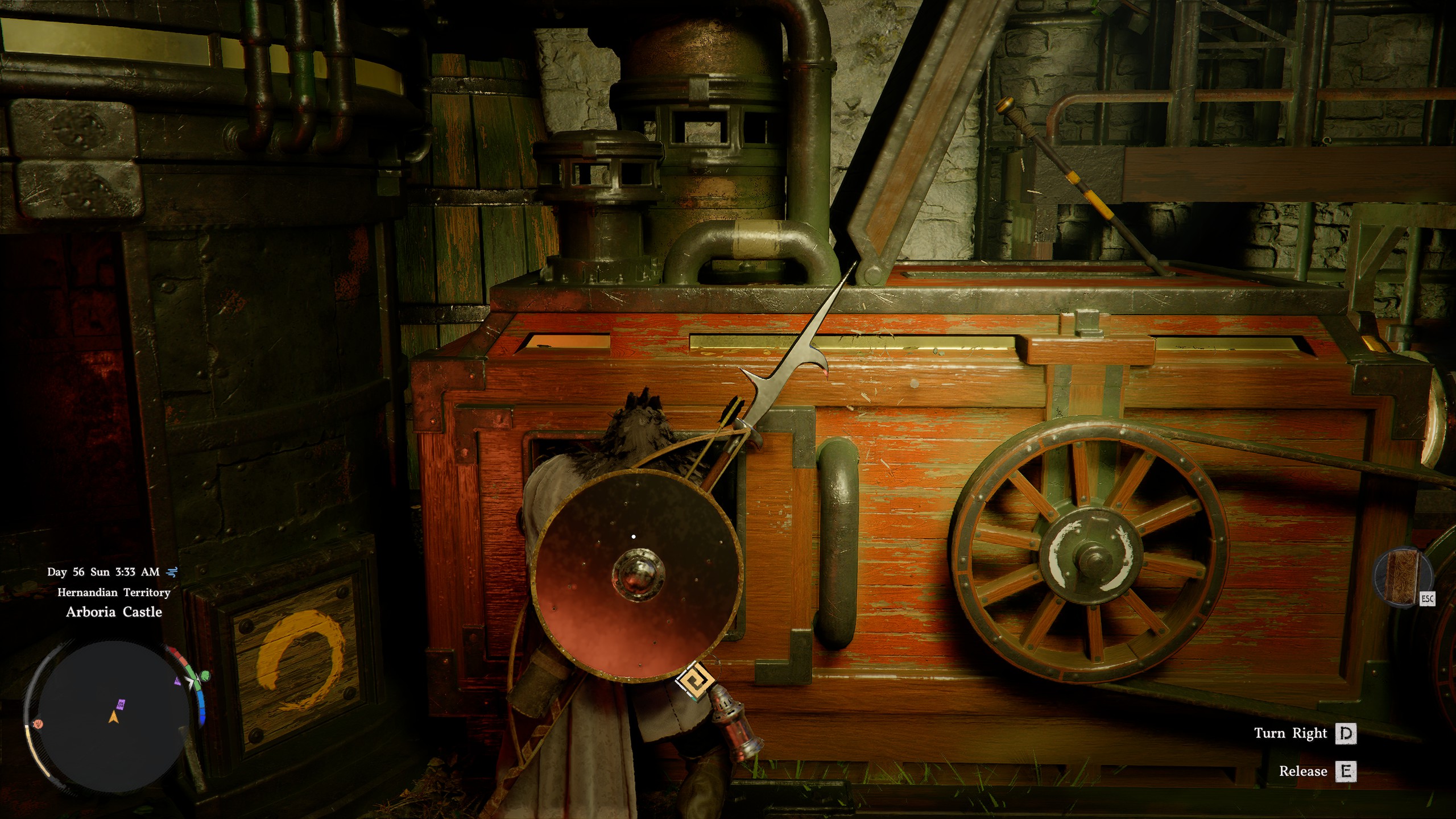 Crimson Desert Arboria Castle puzzle - Pop up lever