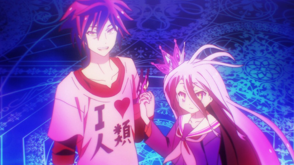 Sora dan Shiro in No Game No Life anime