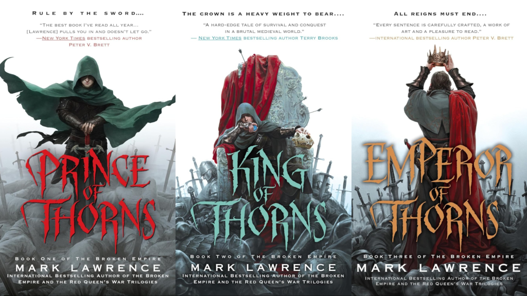 Cover Prince of Thorns, King of Thorns, dan Emperor of Thorns