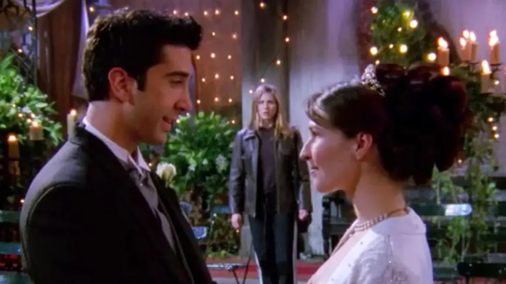 David Schwimmer as Ross during the wedding episode of Friends