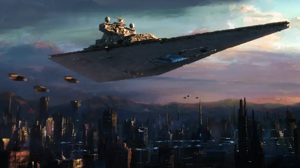 Gambar cantik dari sebuah Starcruiser Imperial