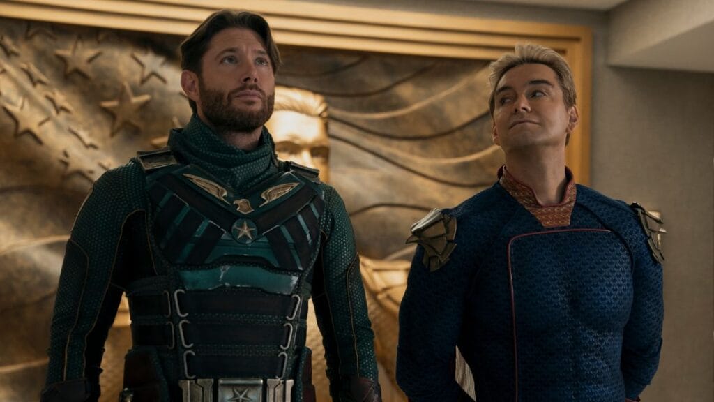 Jensen Ackles (Soldier Boy), Antony Starr (Homelander) di 'The Boys' Season 5