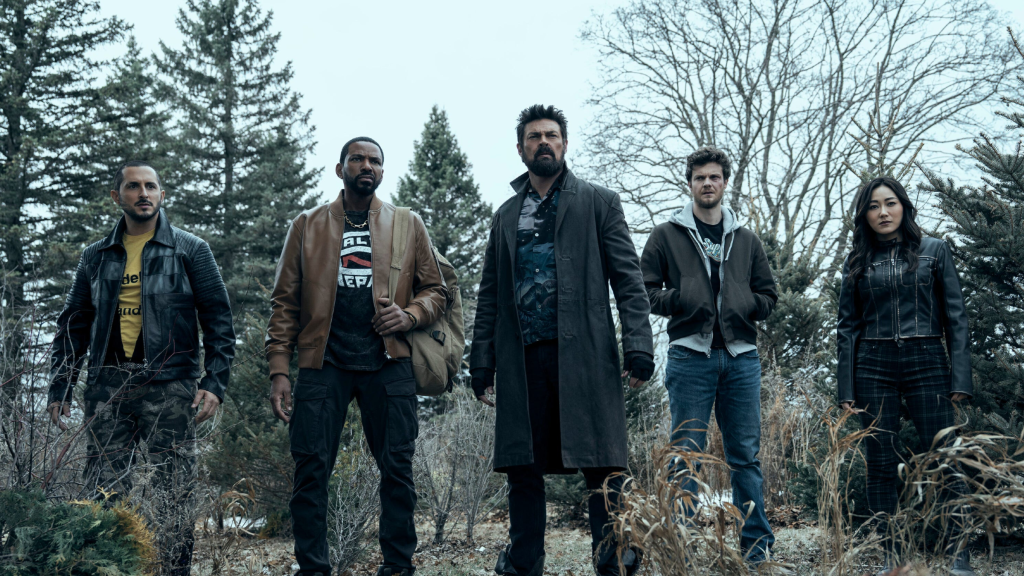 Frenchie, Mother's Milk, Butcher, Hughie, and Kimiko in The Boys Season 5