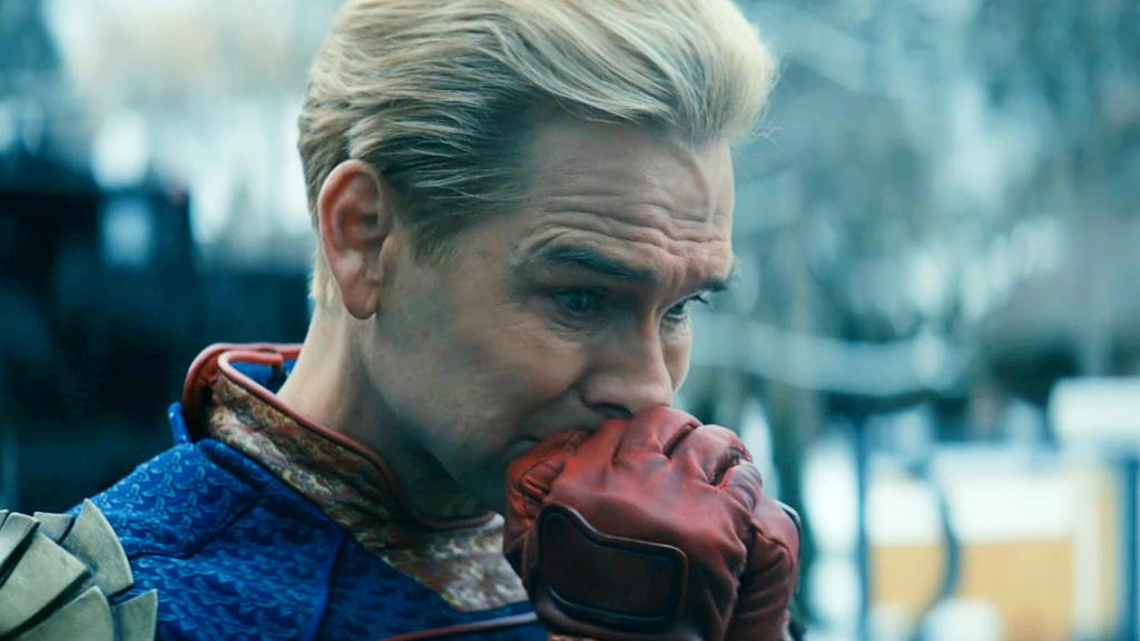 Homelander (Antony Starr) looking sad in The Boys Season 5