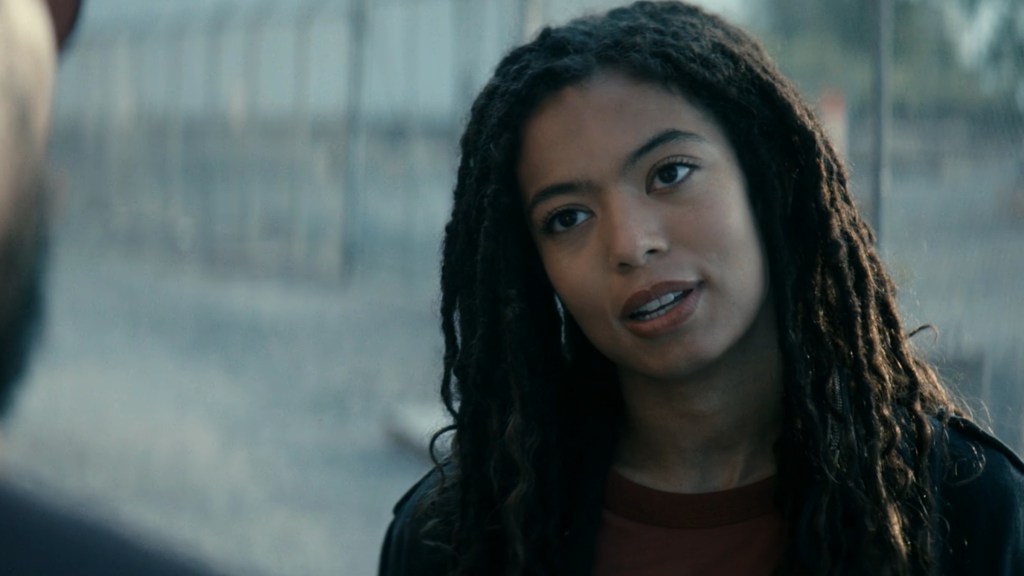 Marie Moreau talking to Mother's Milk in The Boys Season 5 Episode 7