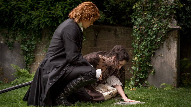 Claire and Jamie in Outlander