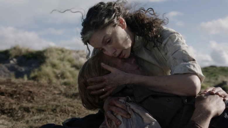 Jamie and Claire in Outlander