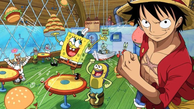 Crossover Resmi One Piece dan Spongebob SquarePants Diumumkan, Siap-Siap untuk Petualangan Seru!