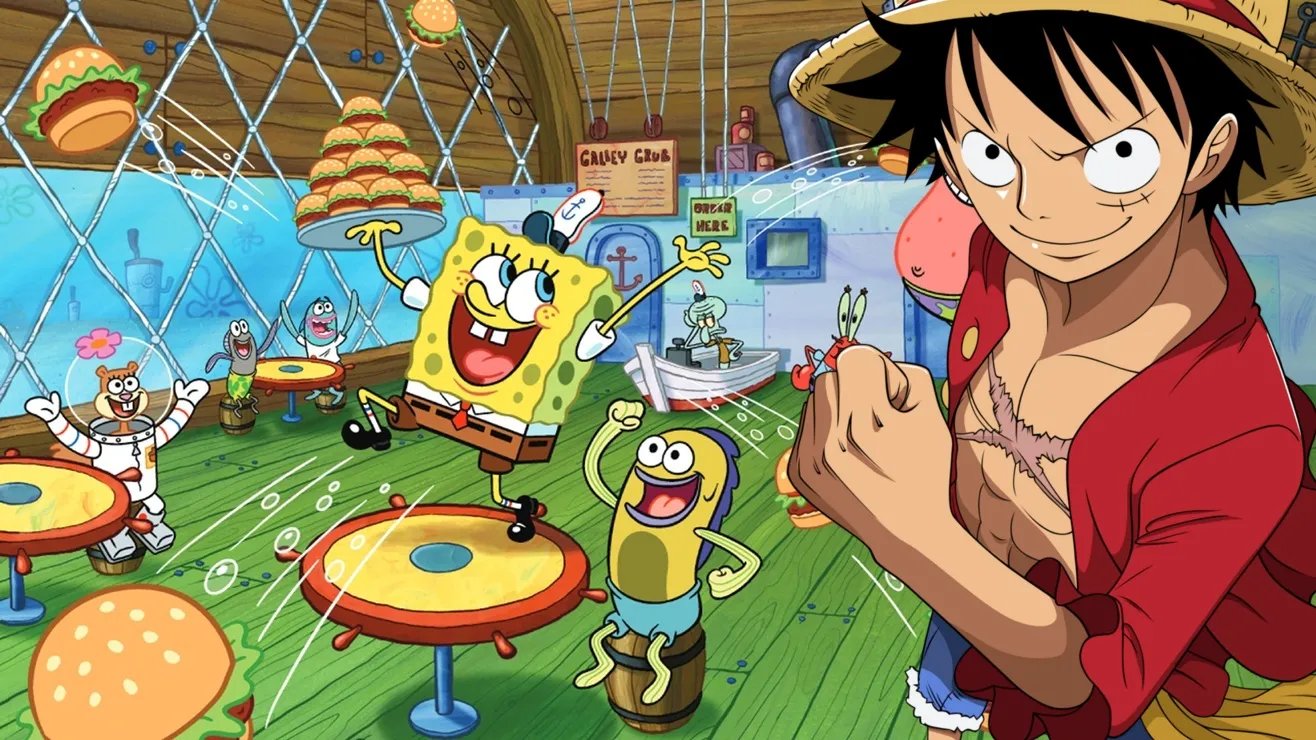 Crossover Resmi One Piece dan Spongebob SquarePants Diumumkan, Siap-Siap untuk Petualangan Seru!