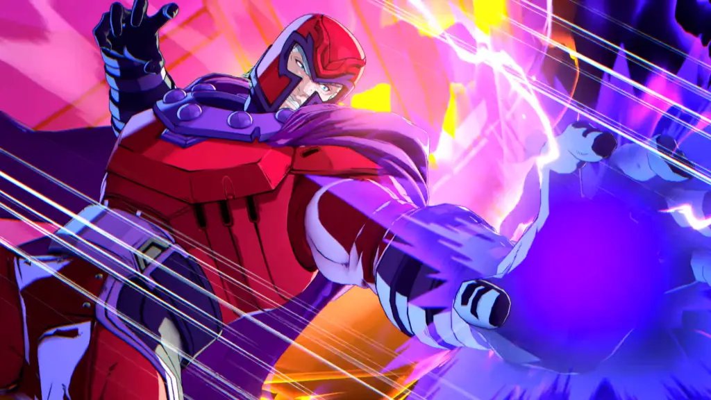 Marvel Tokon Fighting Souls Magneto menggunakan super