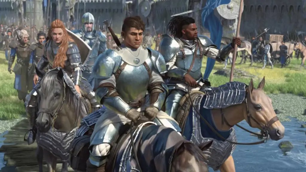 D&D Cavalier Fighter Knight character