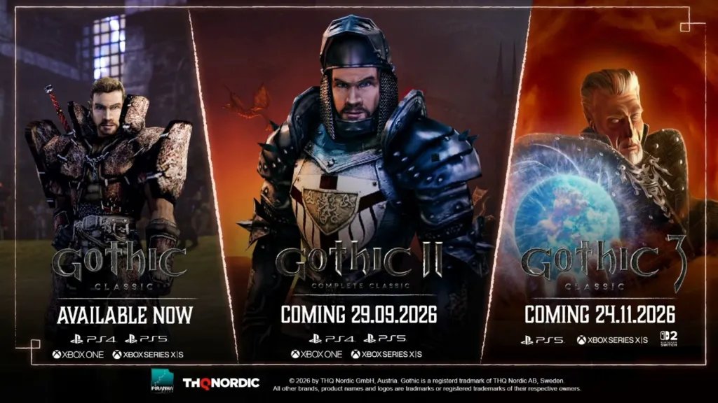 Banner Rilis Konsol Trilogi Gothic Classic