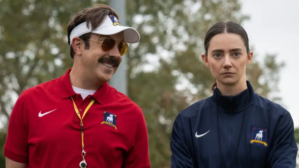 Jason Sudeikis dan Tanya Reynolds tampil lucu saat mencoba bertoleransi satu sama lain di TED LASSO Musim 4.