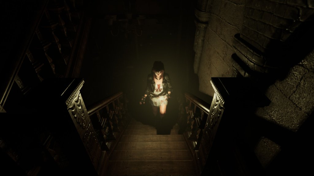 Caroline menjelajahi rumah sakit di Tormented Souls